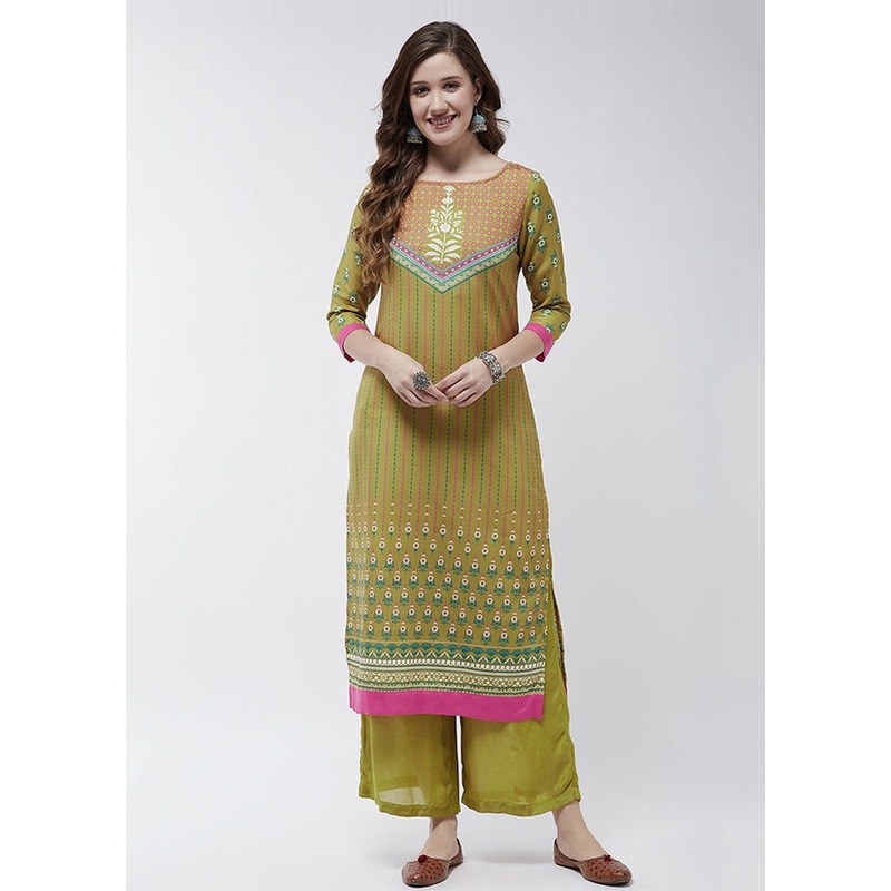Multicolor Readymade Viscose Kurti - JD986611479