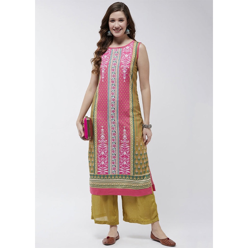 Multicolor Readymade Viscose Kurti - JD986611481