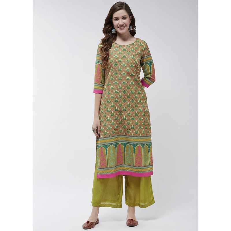 Multicolor Readymade Viscose Kurti - JD986611482
