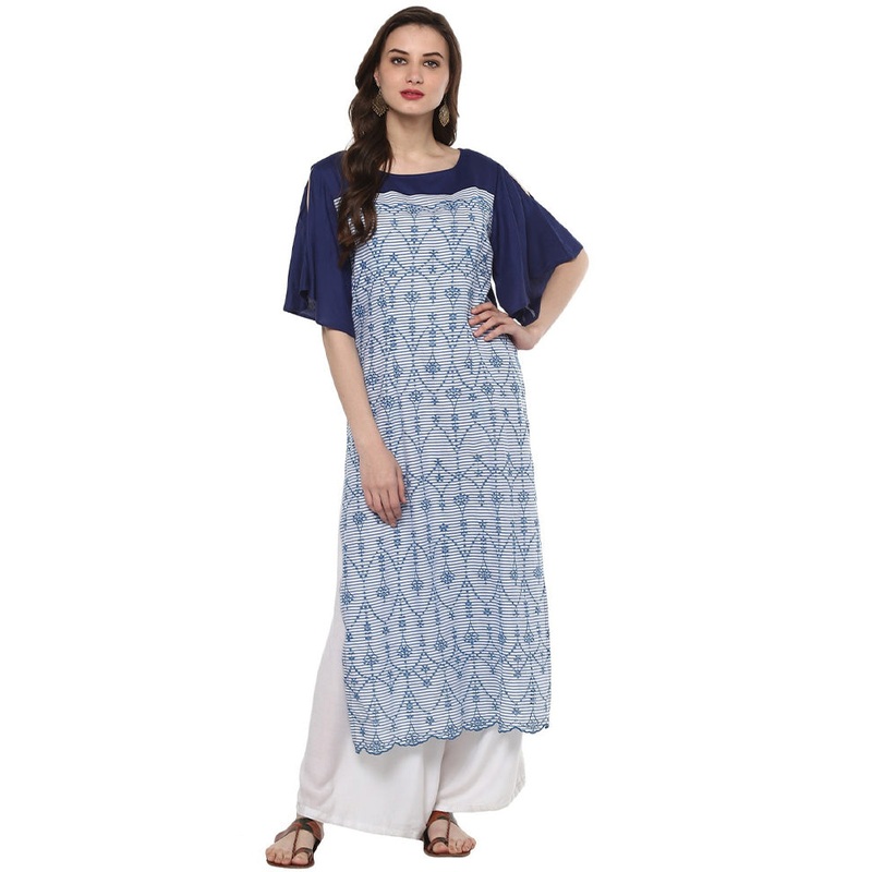 Multicolor Readymade Cotton Kurti - JD986611310