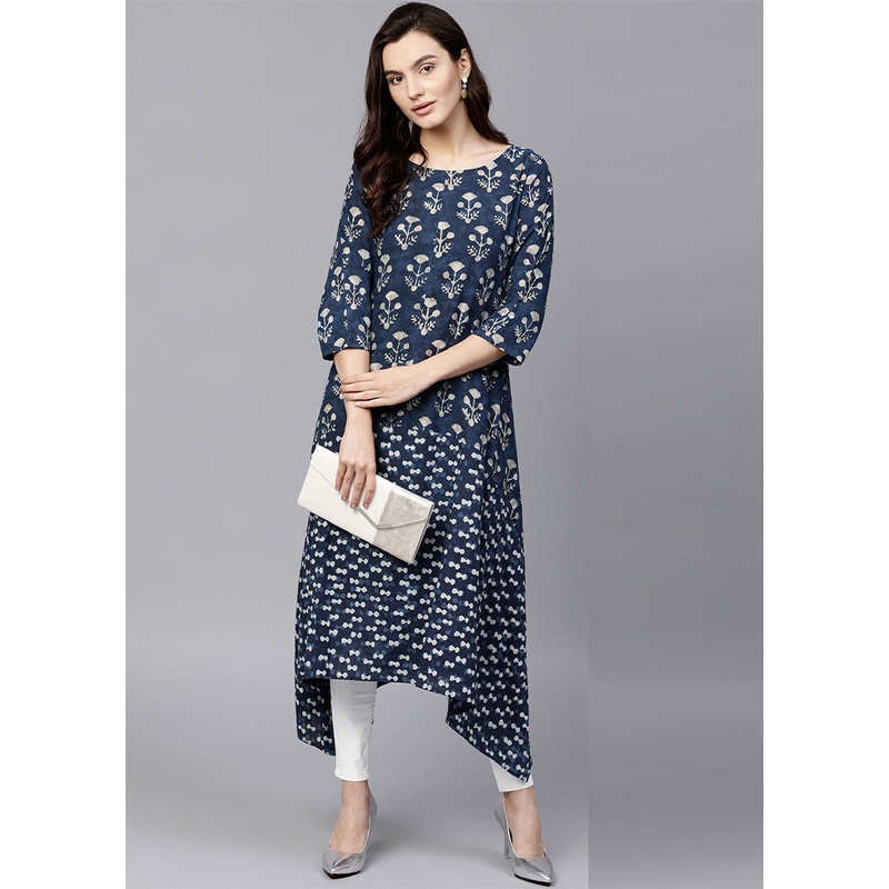 Multicolor Readymade Cotton Kurti - JD986611311