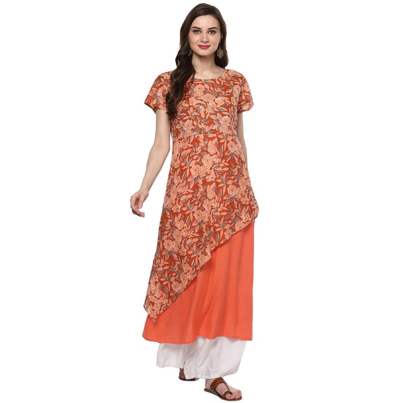 Multicolor Readymade Cotton Kurti - JD986611312