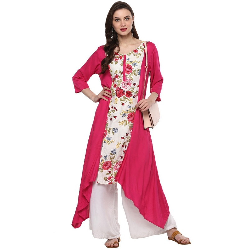 Multicolor Readymade Cotton Kurti - JD986611318