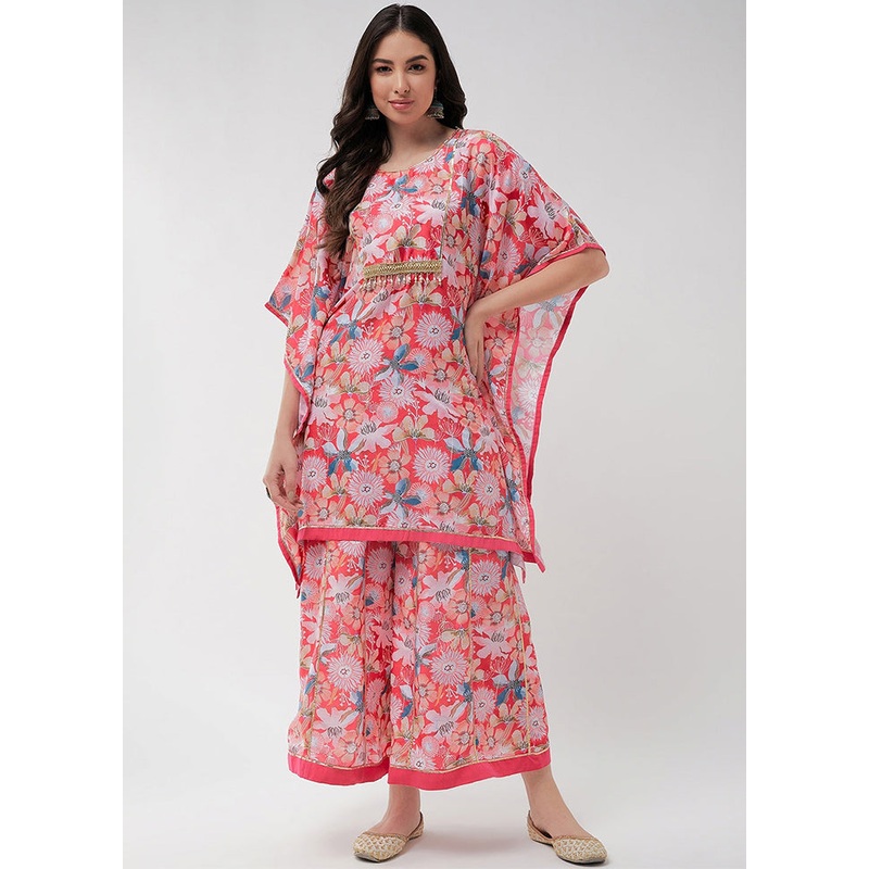 Red Readymade Rayon Kurti - JD986611437