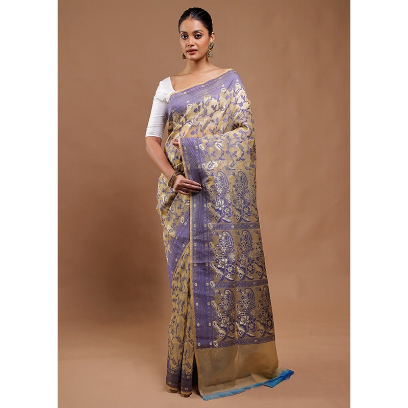 Beach Kora Silk Saree With Blouse Piece - JD986610839