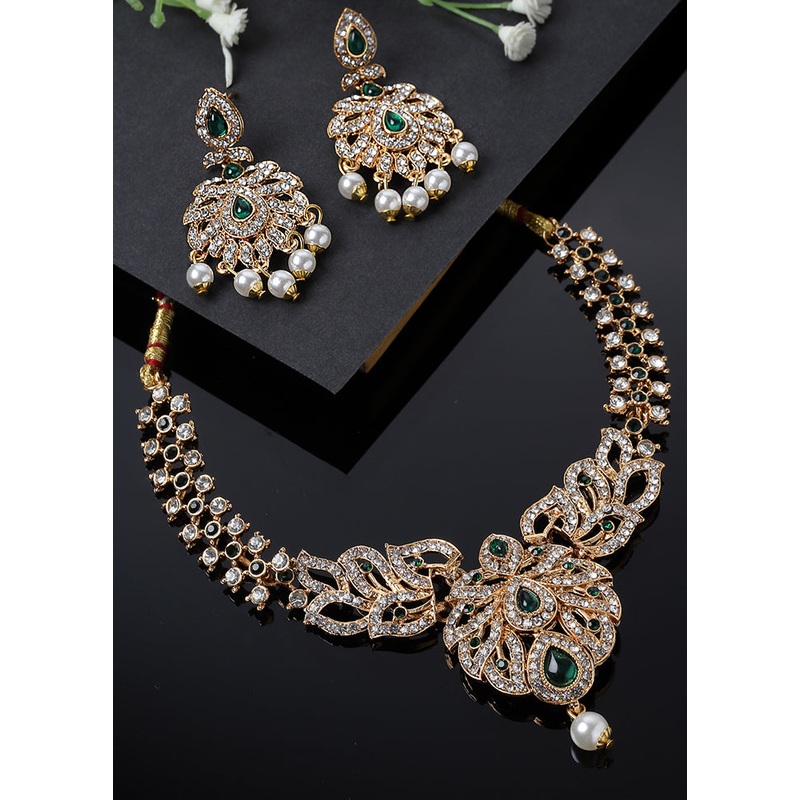 Multicolor Alloy Glossy Jewellery Set - JD986610140