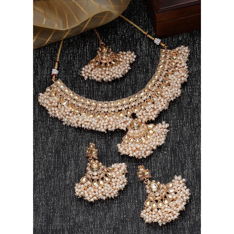 Multicolor Copper Glossy Jewellery Set - JD986610111