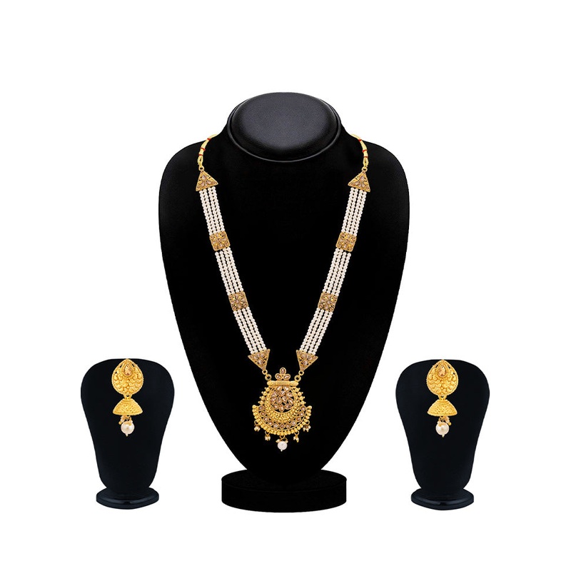 Multicolor Alloy Glossy Jewellery Set - JD986609881