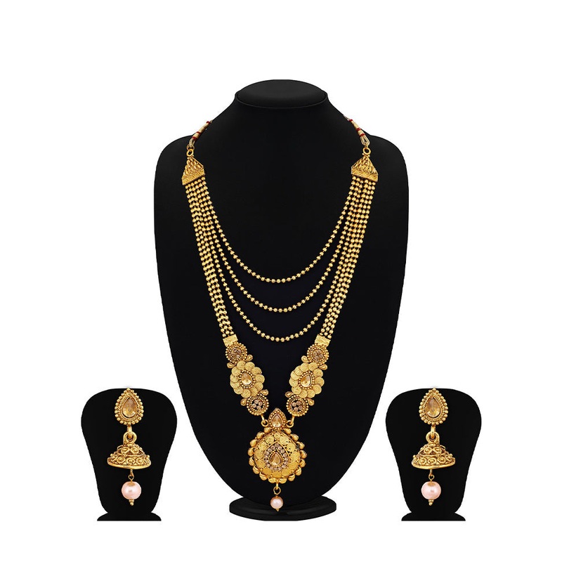 Multicolor Alloy Glossy Jewellery Set - JD986609884