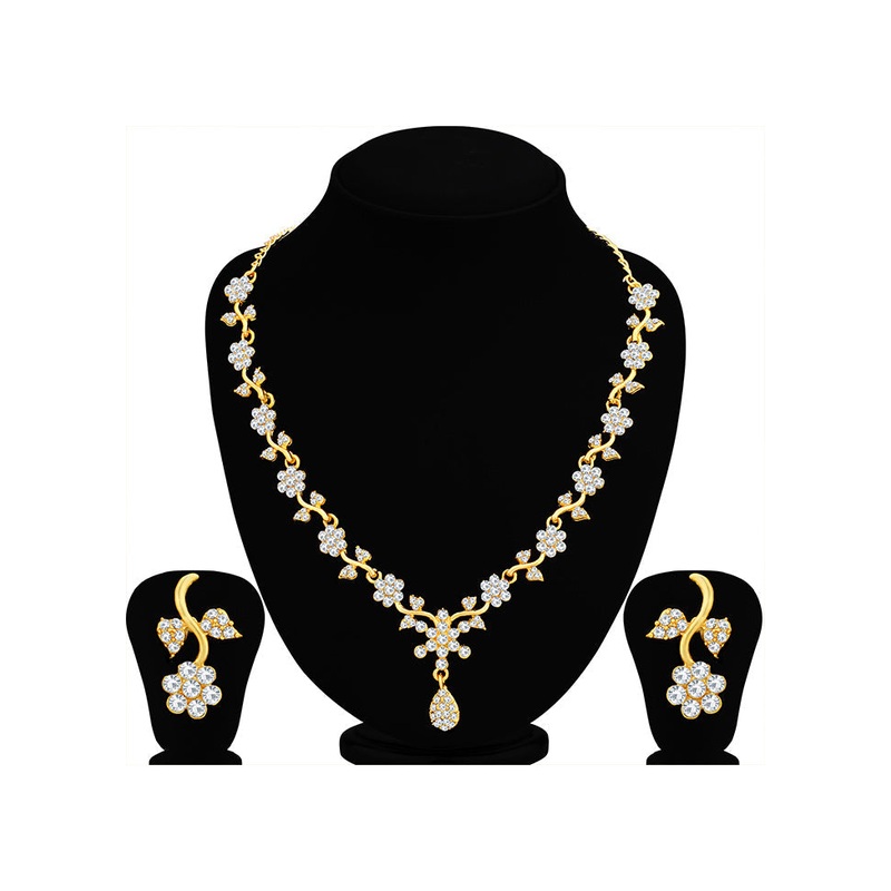 Multicolor Alloy Glossy Jewellery Set - JD986609885