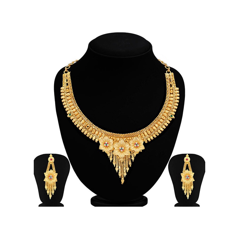 Multicolor Zinc Glossy Jewellery Set - JD986609836