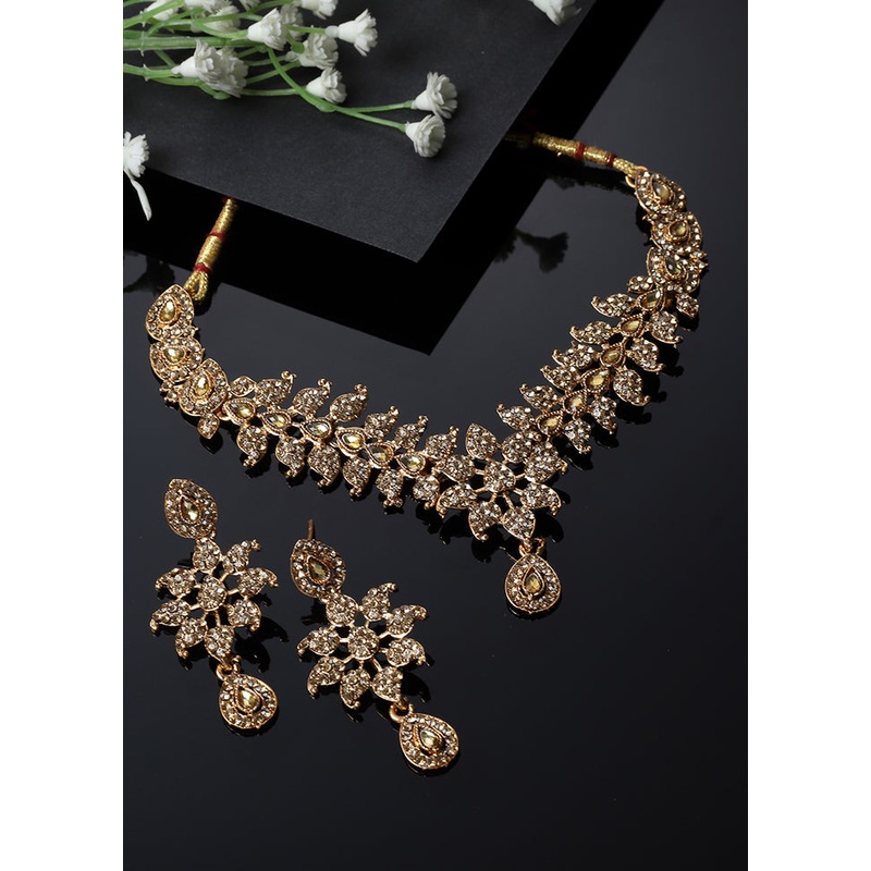 Multicolor Alloy Glossy Jewellery Set - JD986609431