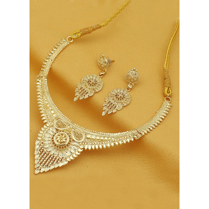 Multicolor Alloy Glossy Jewellery Set - JD986609453