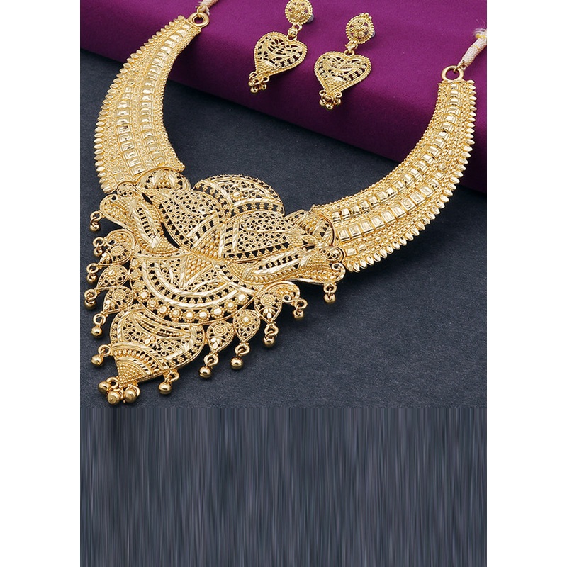 Multicolor Alloy Glossy Jewellery Set - JD986609454