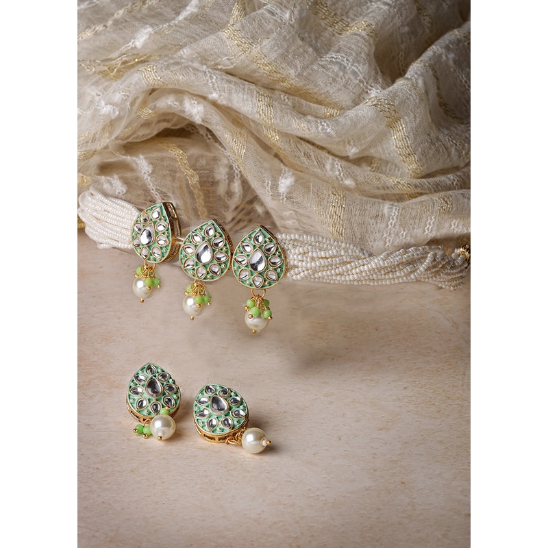 Multicolor Alloy Glossy Jewellery Set - JD986609457