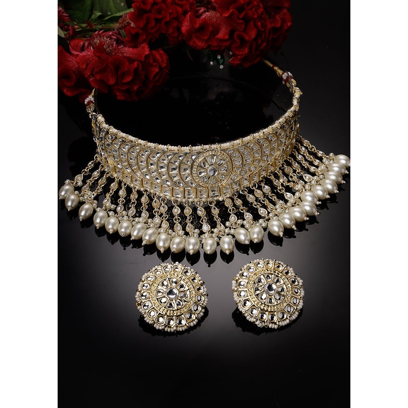 Multicolor Alloy Glossy Jewellery Set - JD986609460