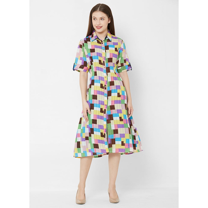 Multicolor Readymade Cotton Kurti - JD986608696