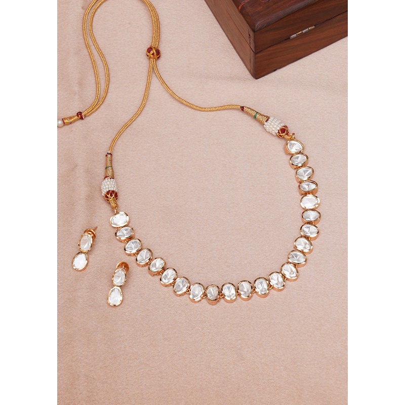 Multicolor Brass Drawstring Jewellery Set - JD986608003