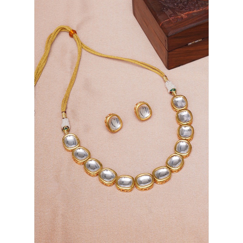 Multicolor Brass Drawstring Jewellery Set - JD986608005