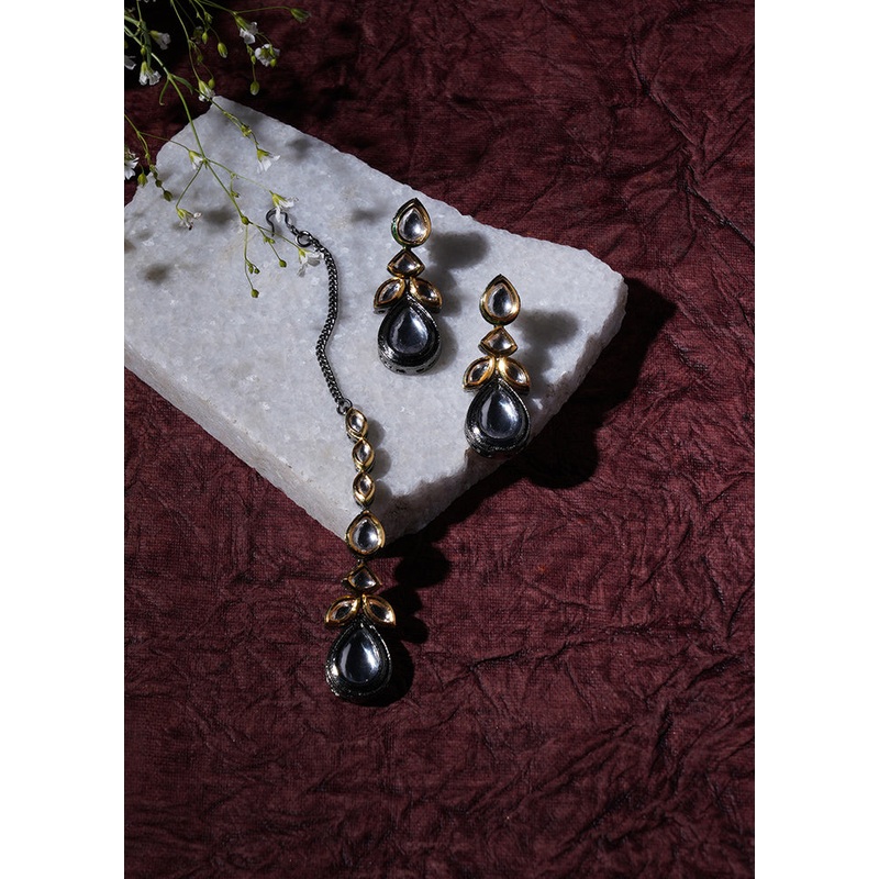Multicolor Brass Drawstring Jewellery Set - JD986608014