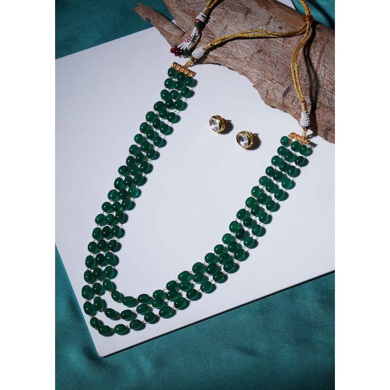 Multicolor Brass Gold Plating Jewellery Set - JD986607943