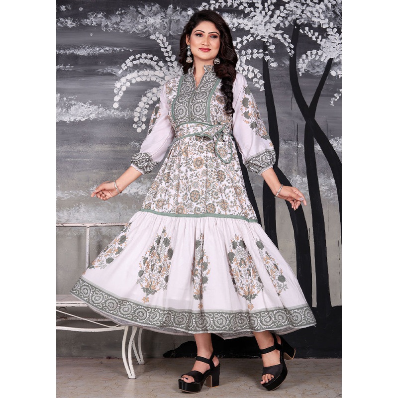 Multicolor Readymade Cotton Kurti - JD986606790