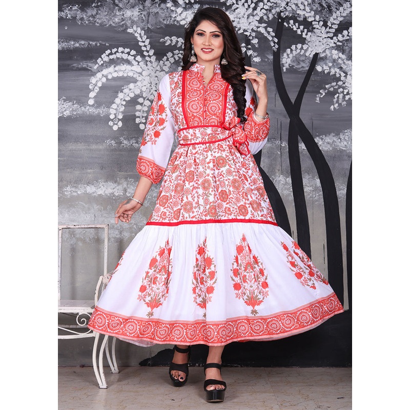 Multicolor Readymade Cotton Kurti - JD986606791