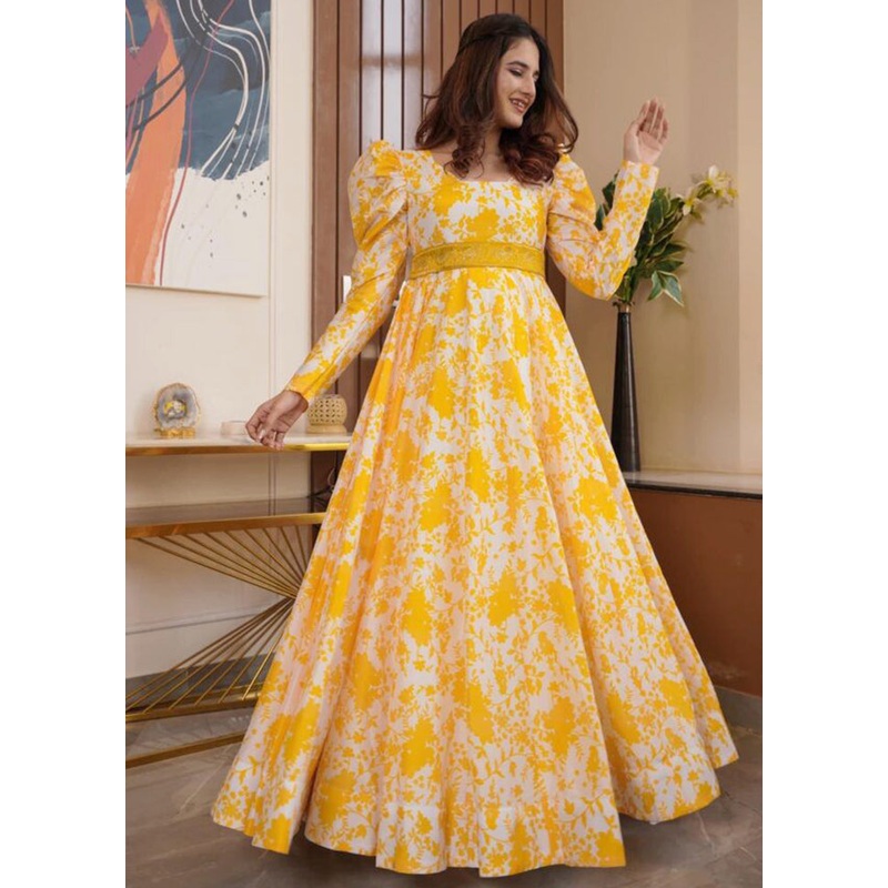 Multicolor Readymade Georgette Indian Dress - JD986605392