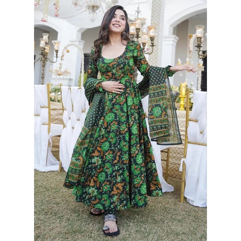 3 Pc Green Readymade Silk Suit Set - JD986602979