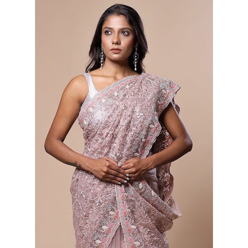Pink Pure Handloom Silk Saree With Blouse Piece - JD986602774