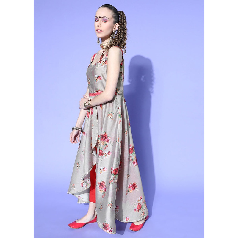 2 Pc Chiku Readymade Chanderi Kurti Set - JD986602640