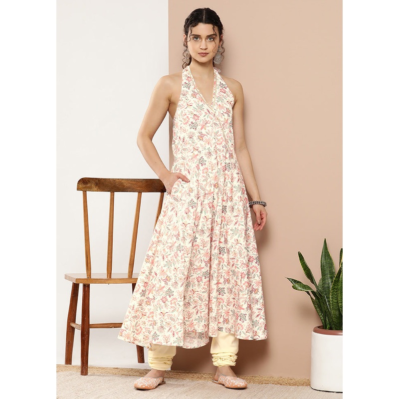 2 Pc Pink Readymade Silk Kurti Set - JD986602637
