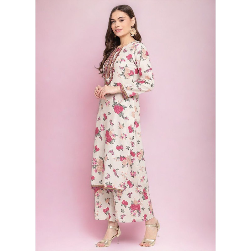 Beige Readymade Silk Kurti - JD986602611