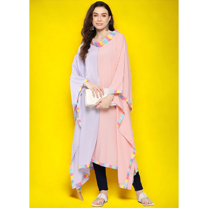 Multicolor Readymade Silk Kurti - JD986602581