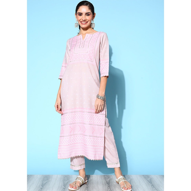 2 Pc Chiku Readymade Cotton Kurti Set - JD986602427