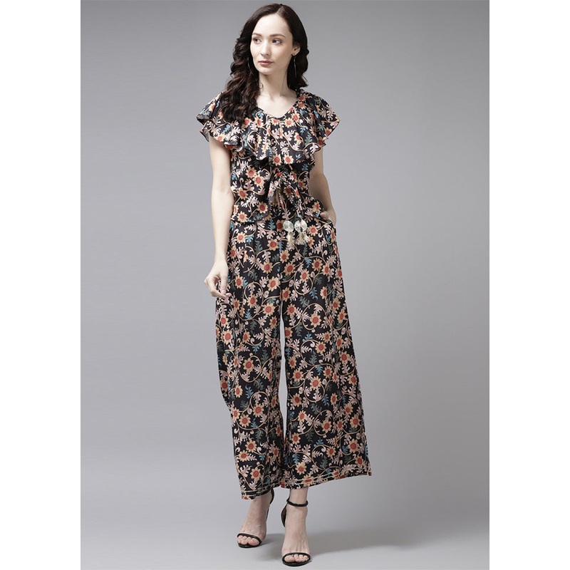 2 Pc Black Readymade Silk Kurti Set - JD986601900