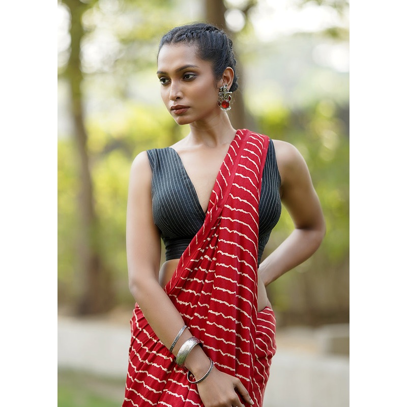 Black Dupion Silk Designer Blouse - JD986602058