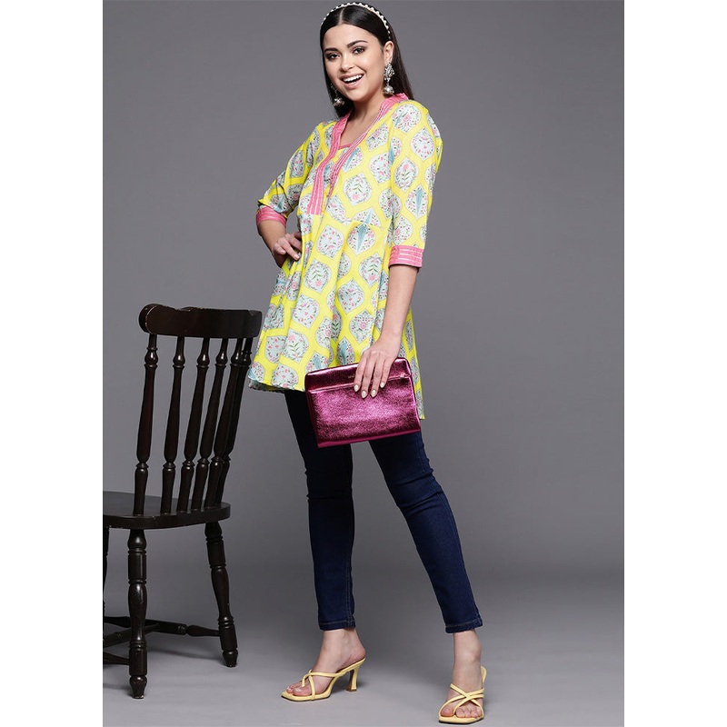 Lemon Readymade Cotton Tunic - JD986601766