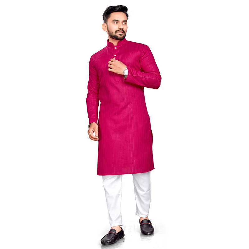 Rani Pure Cotton Kurta And Pajama Set - JD986600135