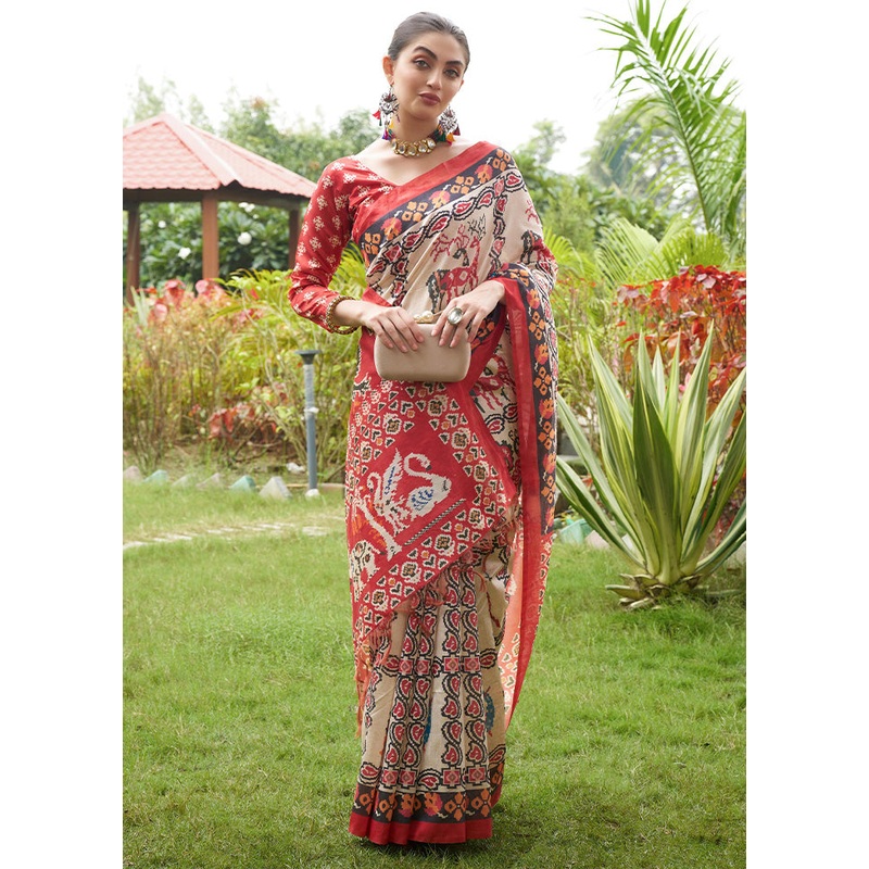 Maroon Tussar Silk Saree With Blouse Piece - JD986600001
