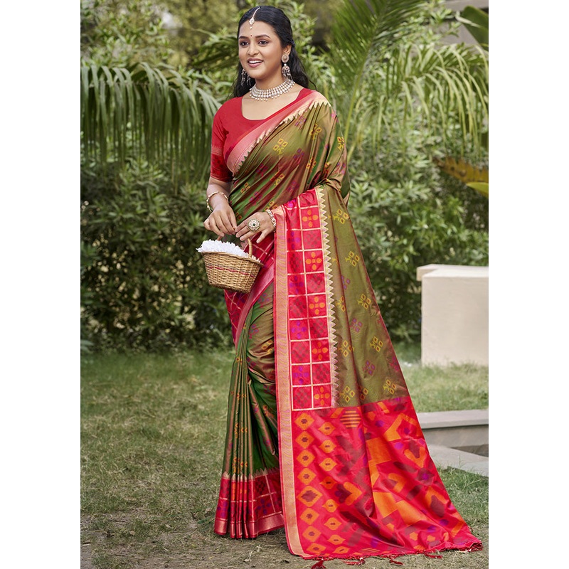 Brown Spun Silk Saree With Blouse Piece - JD986599193