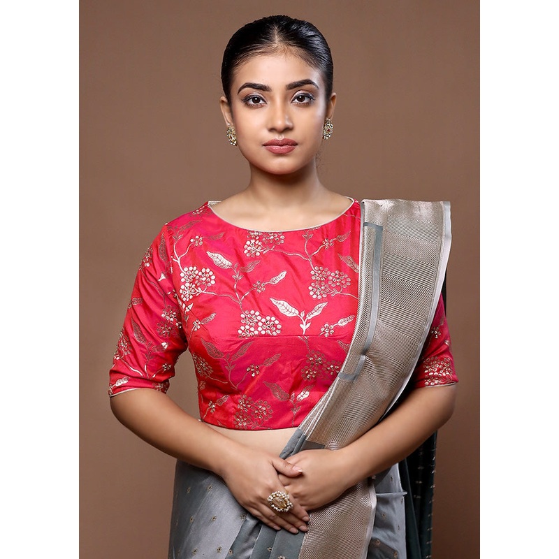 Rani Pink Brocade Designer Blouse - JD986599212