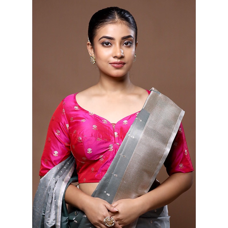 Rani Pink Brocade Designer Blouse - JD986599214