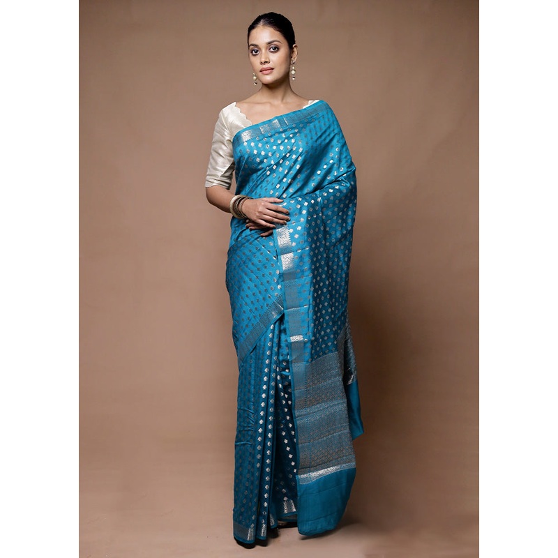 firoza Dupion Silk Saree With Blouse Piece - JD986598920