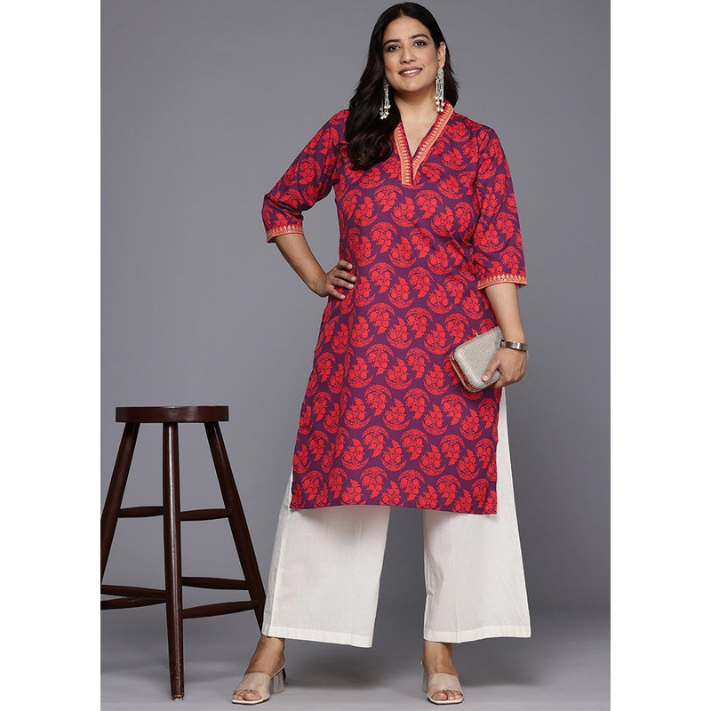 Purple Readymade Silk Kurti - JD986598752